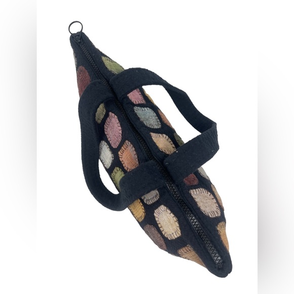 Handmade '64 Handsewn Patches' Satchel Bag Purse New - Picture 6 of 12